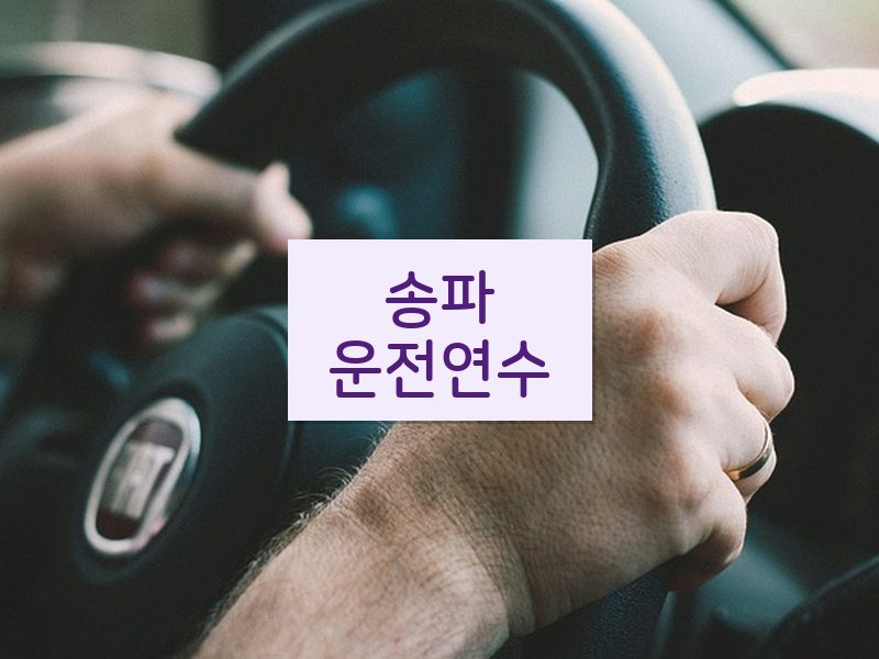 송파운전연수 후기