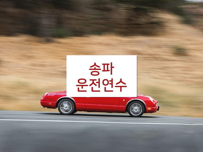 송파운전연수 후기