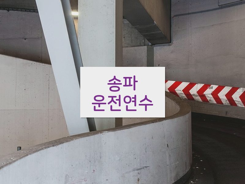 송파운전연수 후기