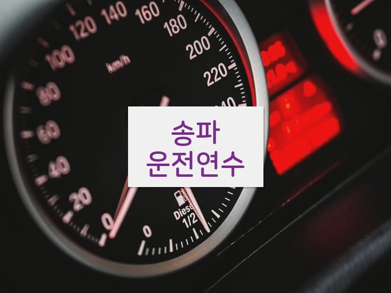 송파운전연수 후기