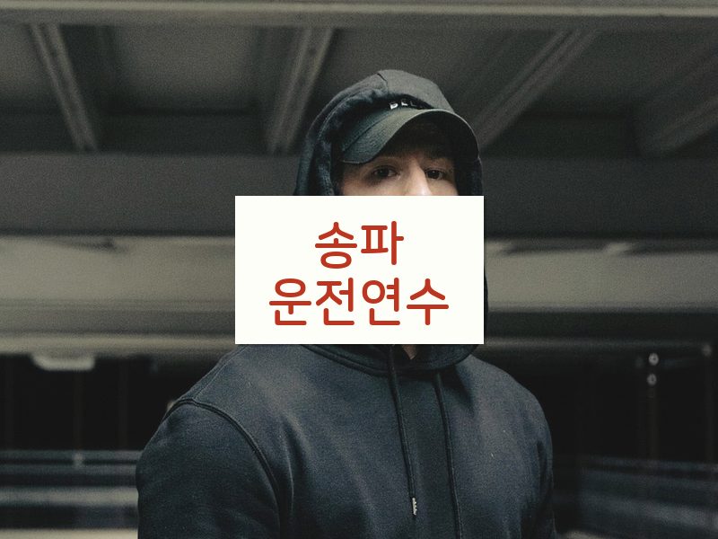 송파운전연수 후기