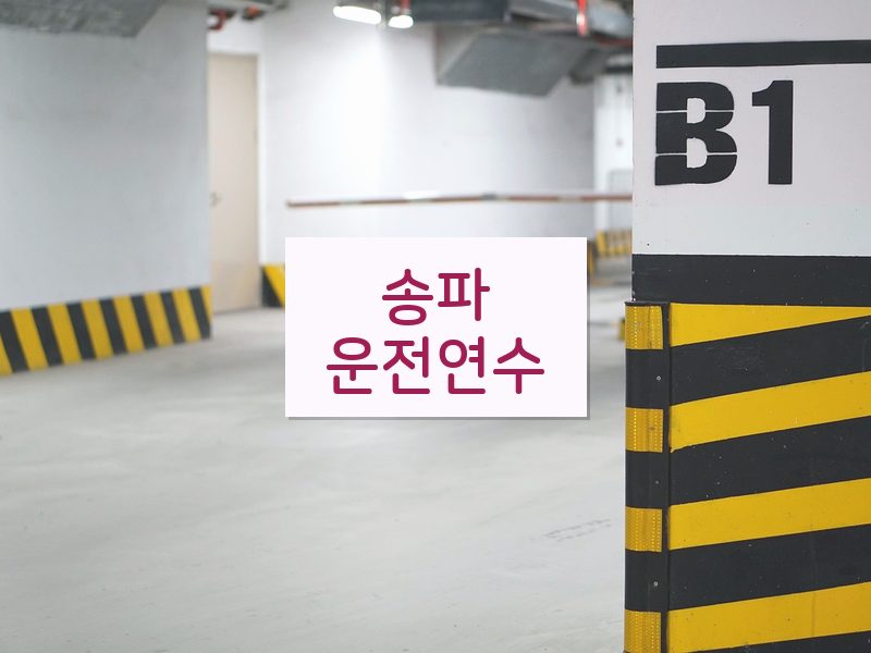 송파운전연수 후기