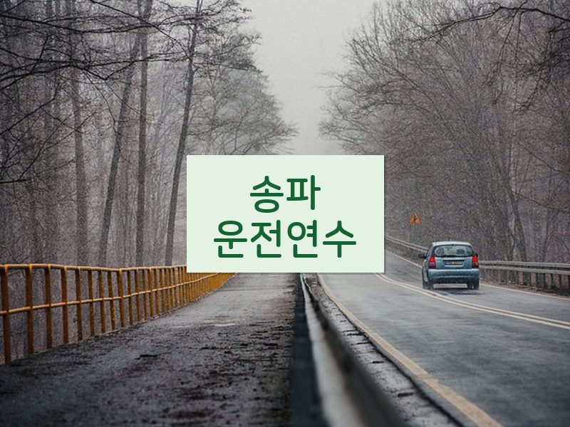 송파운전연수 후기