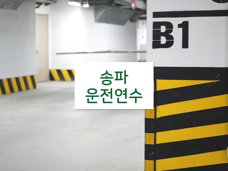 송파운전연수 후기