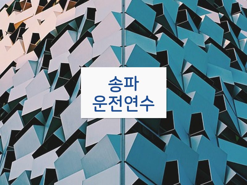 송파운전연수 후기
