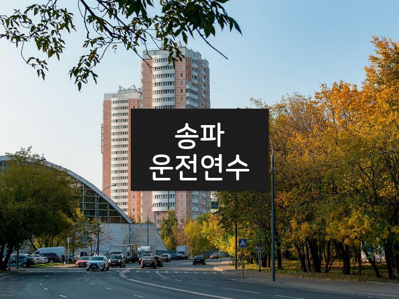 송파운전연수 후기