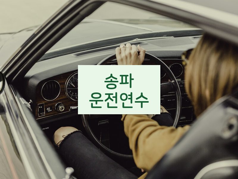 송파운전연수 후기