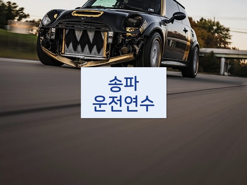 송파운전연수 후기