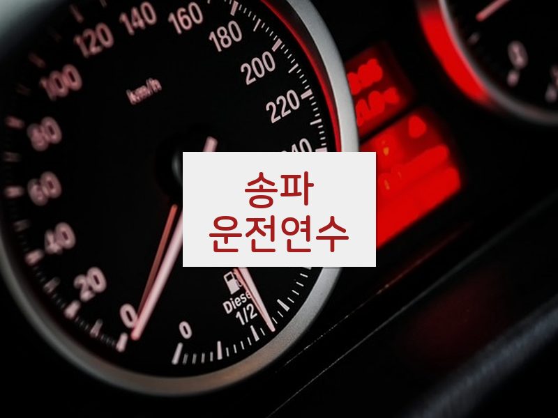 송파운전연수 후기