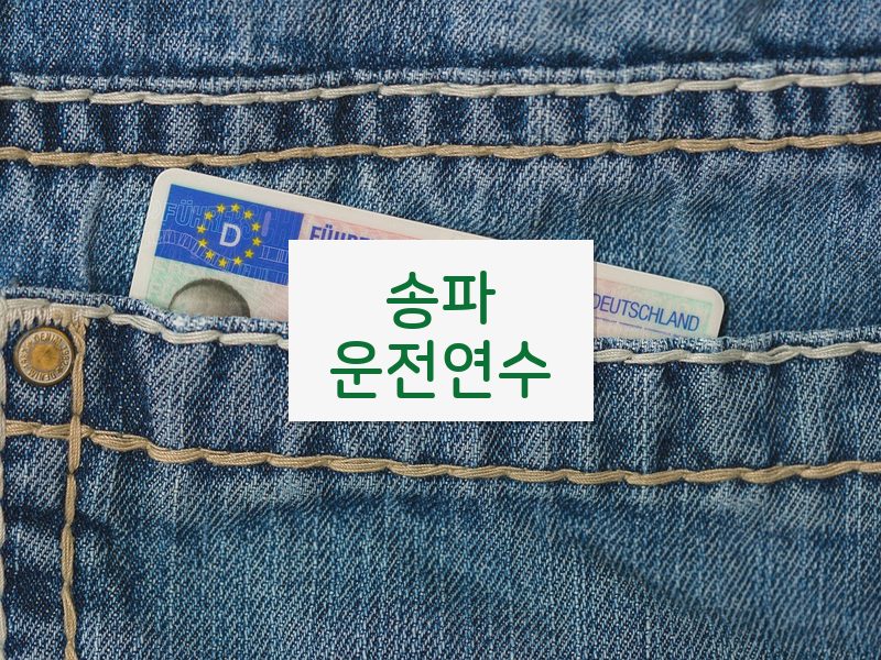 송파운전연수 후기
