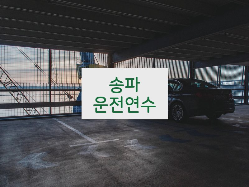 송파운전연수 후기
