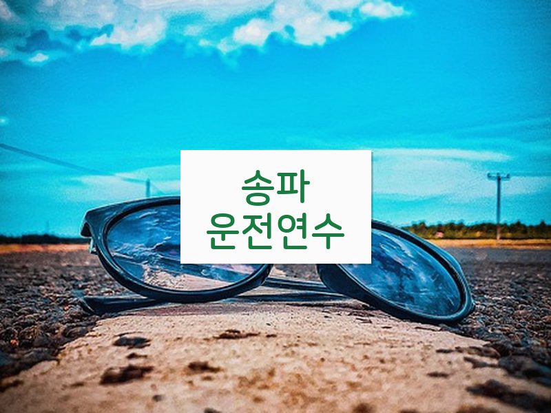 송파운전연수 후기