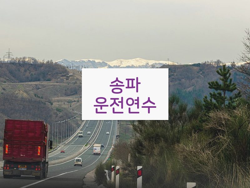 송파운전연수 후기