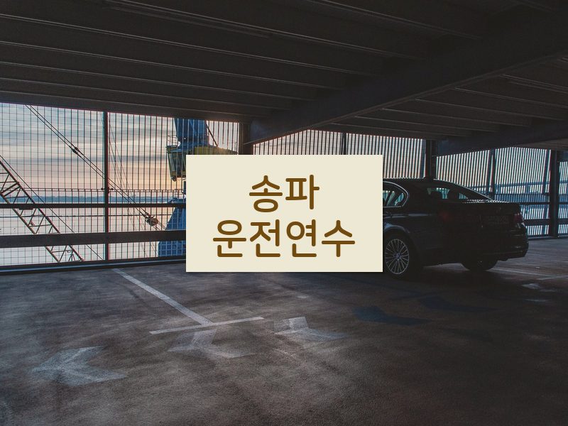 송파운전연수 후기