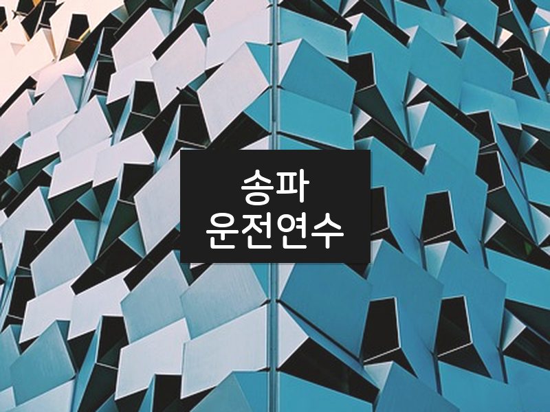 송파운전연수 후기