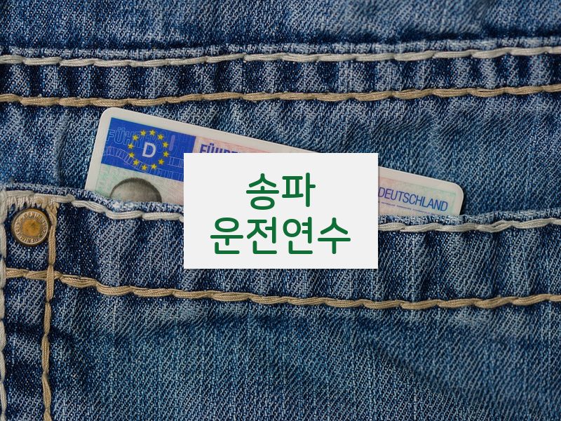 송파운전연수 후기