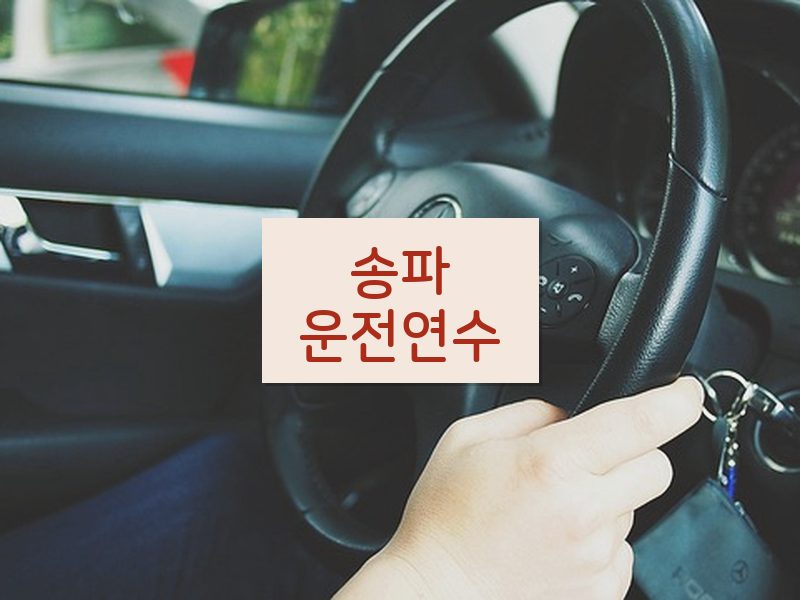 송파운전연수 후기