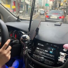 가방 들고 주차 고생